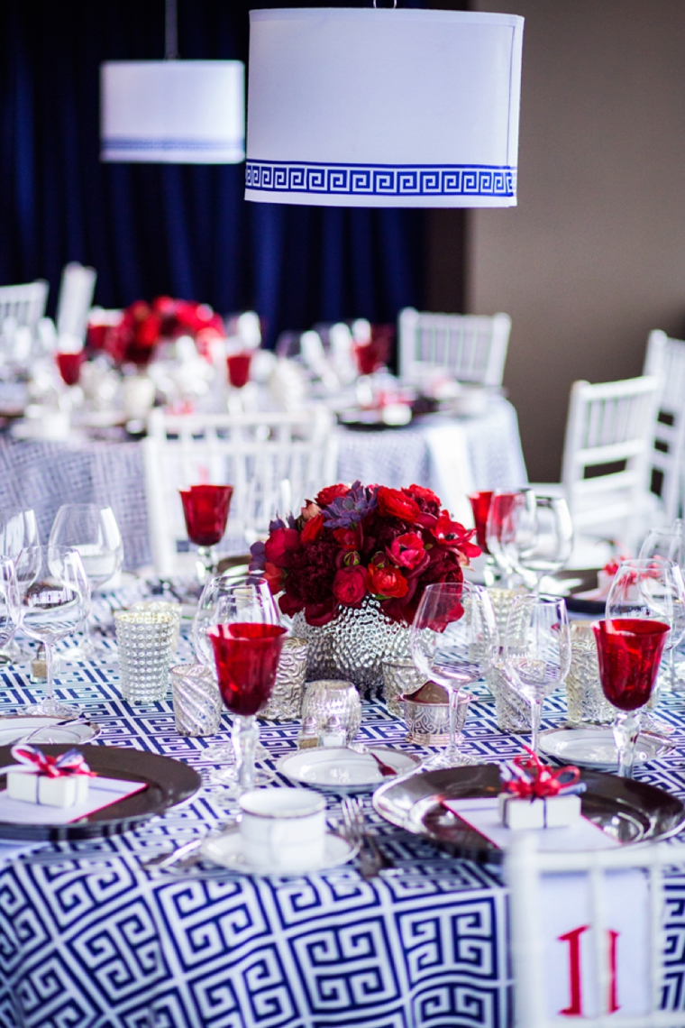 A Red, White, & Blue Rehearsal Dinner via TheELD.com