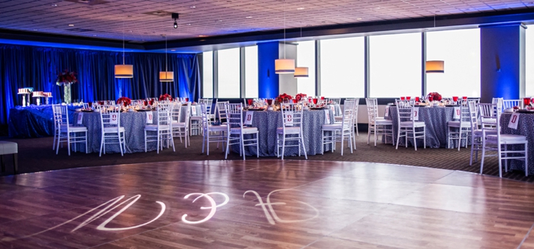 A Red, White, & Blue Rehearsal Dinner via TheELD.com