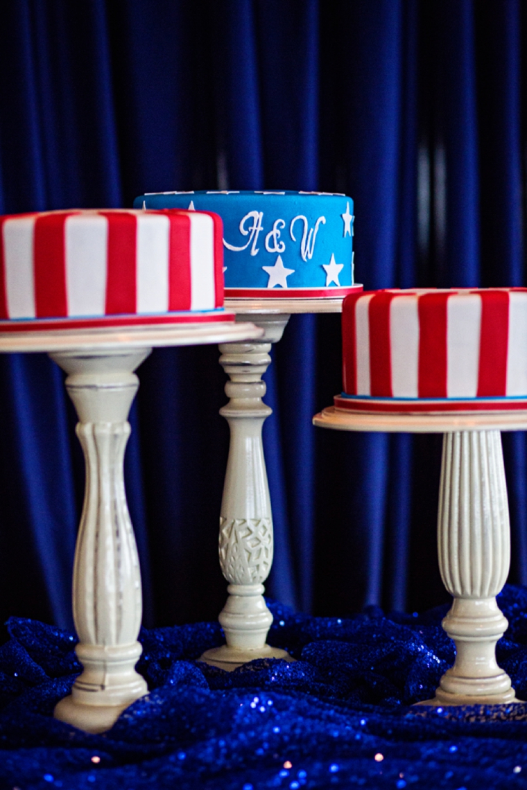 A Red, White, & Blue Rehearsal Dinner via TheELD.com