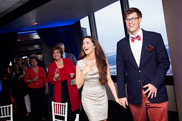 A Red, White, & Blue Rehearsal Dinner via TheELD.com