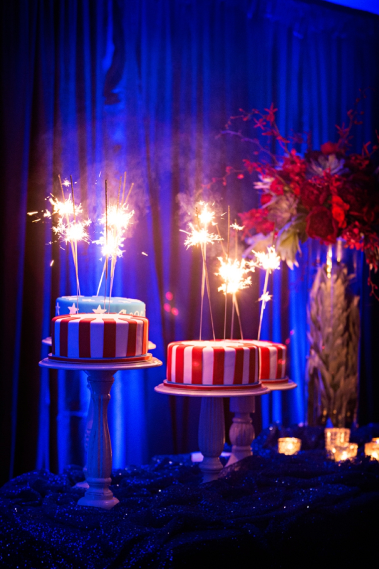 A Red, White, & Blue Rehearsal Dinner via TheELD.com