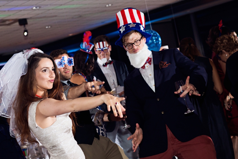 A Red, White, & Blue Rehearsal Dinner via TheELD.com