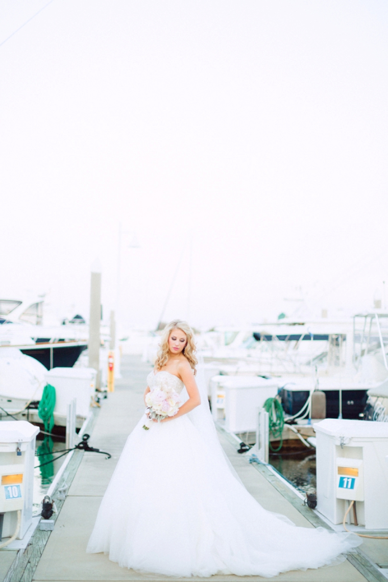 Romantic Blush Yacht Club Wedding via TheELD.com