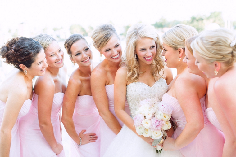 Romantic Blush Yacht Club Wedding via TheELD.com