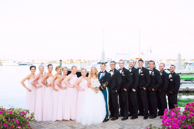 Romantic Blush Yacht Club Wedding via TheELD.com