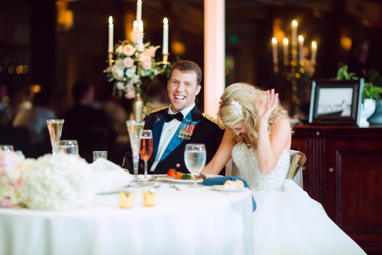 Romantic Blush Yacht Club Wedding via TheELD.com