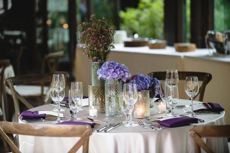 A Purple Rustic Elegant Asheville Wedding via TheELD.com