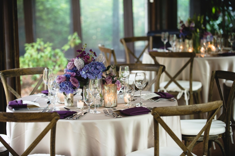 A Purple Rustic Elegant Asheville Wedding via TheELD.com