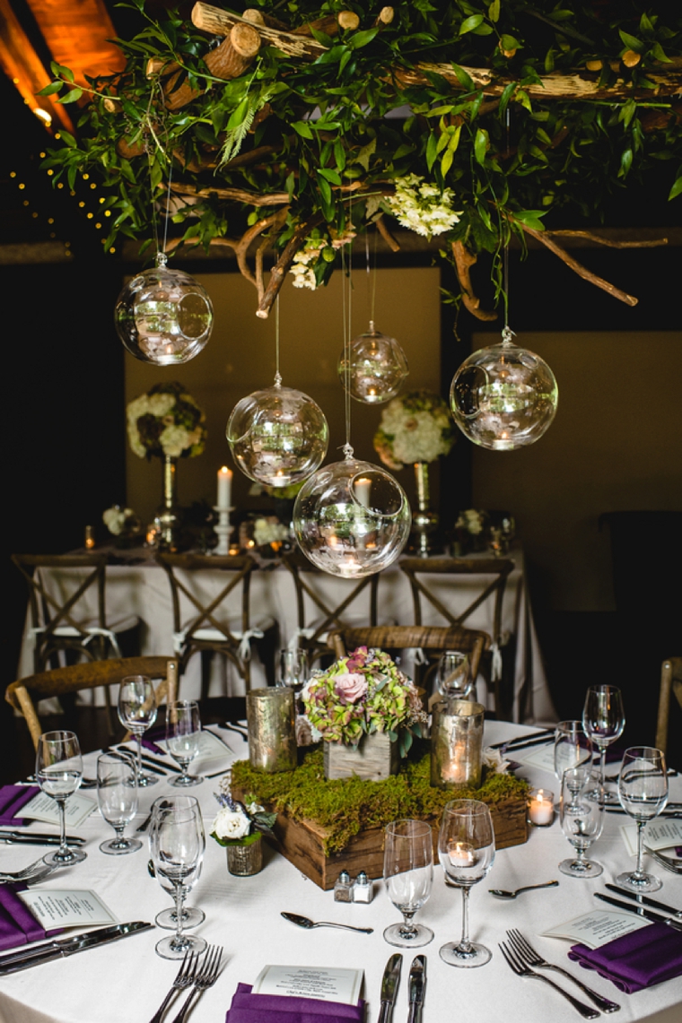 A Purple Rustic Elegant Asheville Wedding via TheELD.com