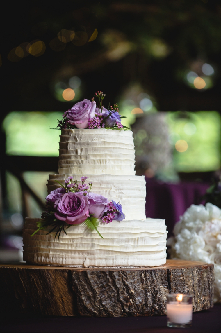 A Purple Rustic Elegant Asheville Wedding via TheELD.com