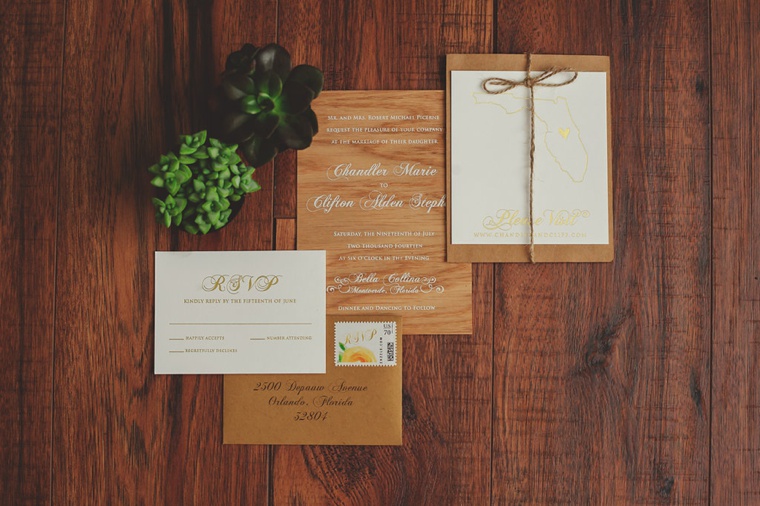 A Yellow and Blue Rustic Florida Wedding via TheELD.com