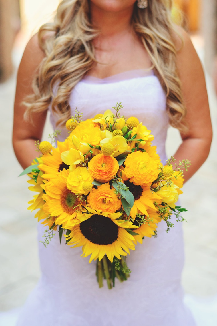 A Yellow and Blue Rustic Florida Wedding via TheELD.com