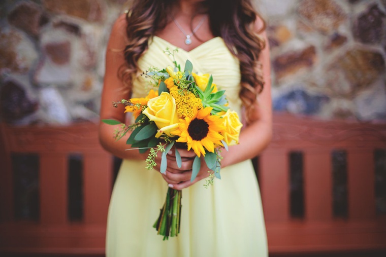 A Yellow and Blue Rustic Florida Wedding via TheELD.com