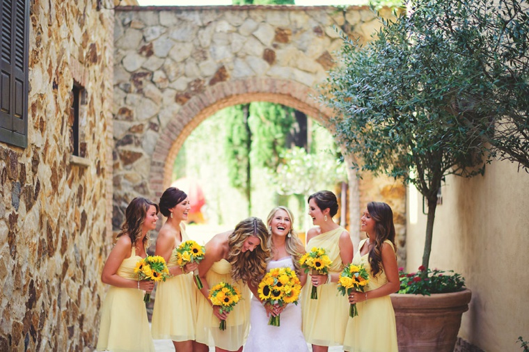 A Yellow and Blue Rustic Florida Wedding via TheELD.com