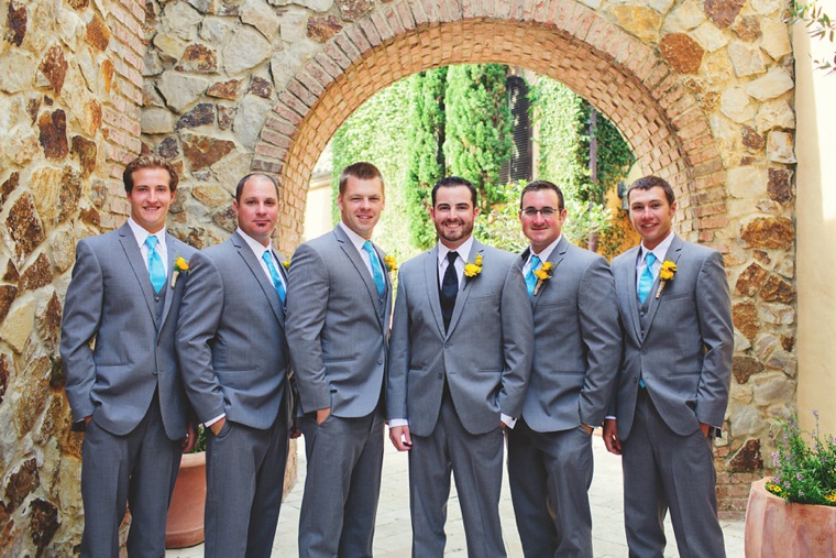 A Yellow and Blue Rustic Florida Wedding via TheELD.com