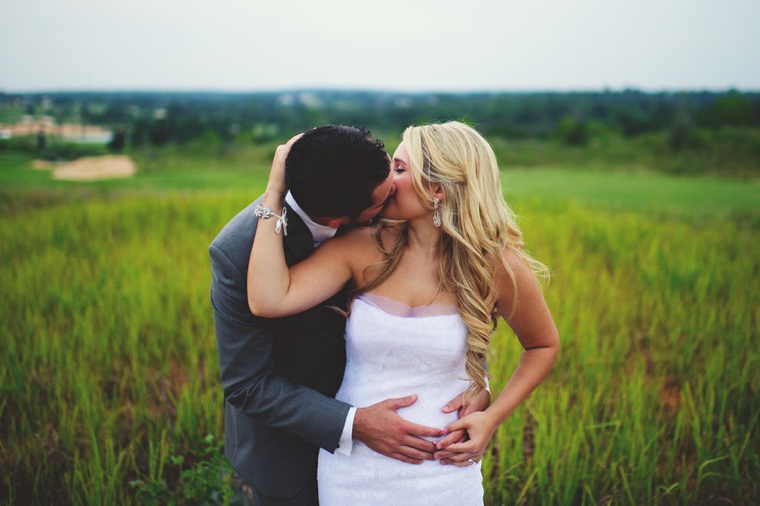 A Yellow and Blue Rustic Florida Wedding via TheELD.com