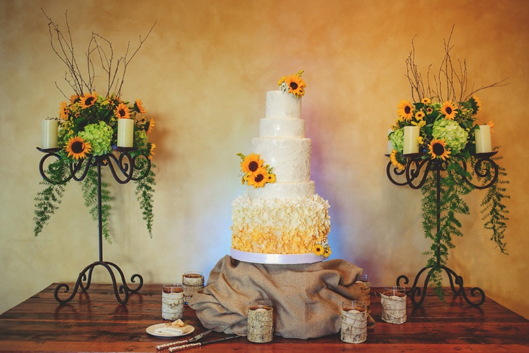 A Yellow and Blue Rustic Florida Wedding via TheELD.com