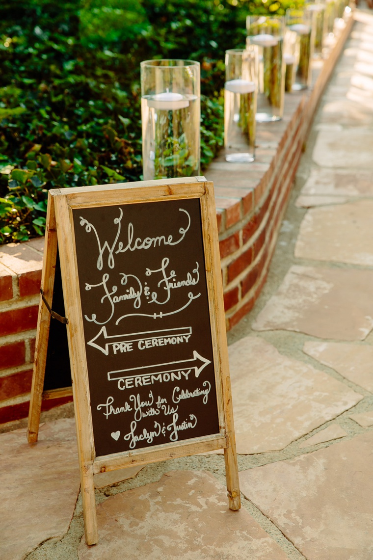 Elegant Black, White, & Blush California Wedding via TheELD.com