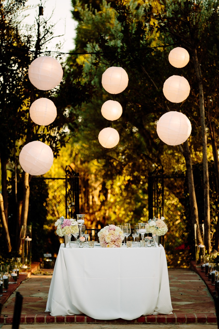 Elegant Black, White, & Blush California Wedding via TheELD.com