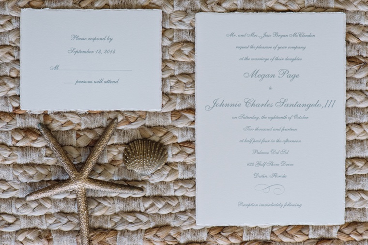 An Elegant Beach Wedding via TheELD.com