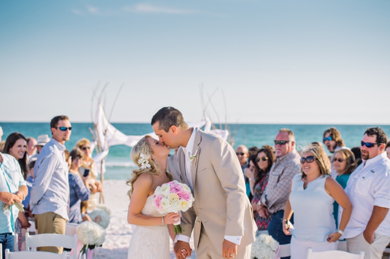 An Elegant Beach Wedding via TheELD.com