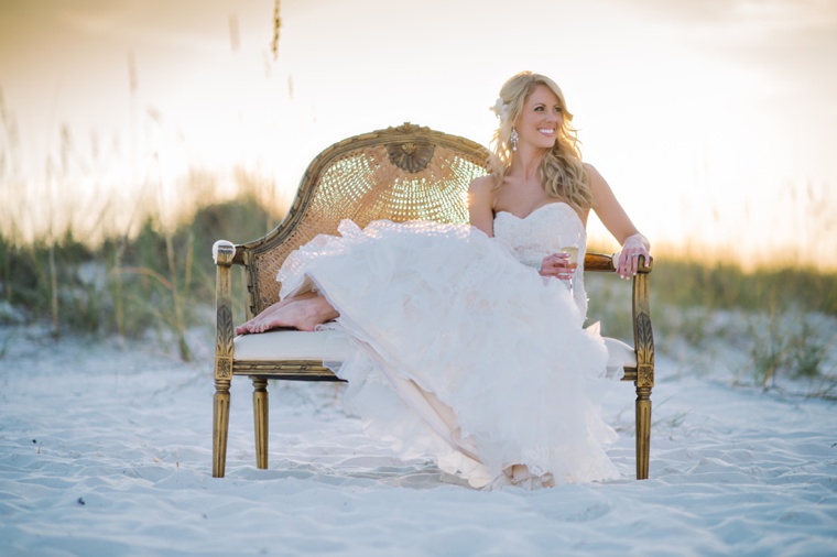 An Elegant Beach Wedding via TheELD.com