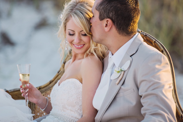 An Elegant Beach Wedding via TheELD.com