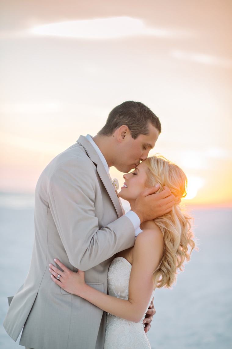 An Elegant Beach Wedding via TheELD.com