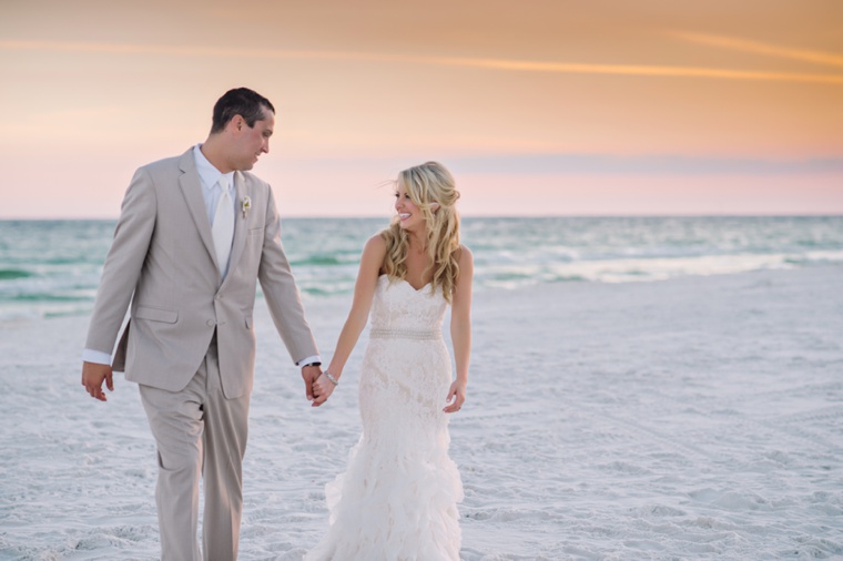 An Elegant Beach Wedding via TheELD.com