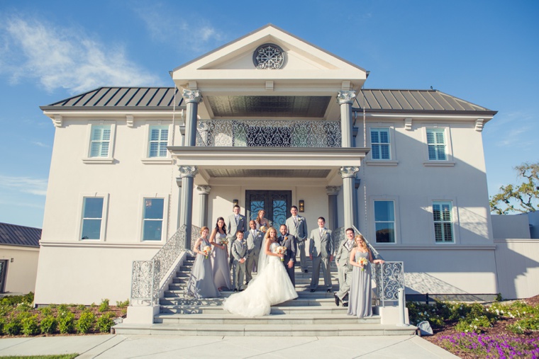 Elegant Orange and White California Wedding via TheELD.com