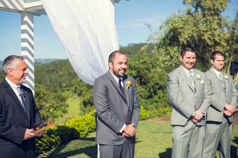 Elegant Orange and White California Wedding via TheELD.com