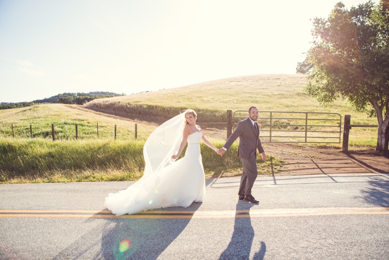 Elegant Orange and White California Wedding via TheELD.com