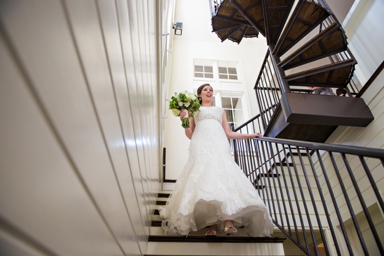 An Elegant Navy & White Carillon Beach Wedding via TheELD.com