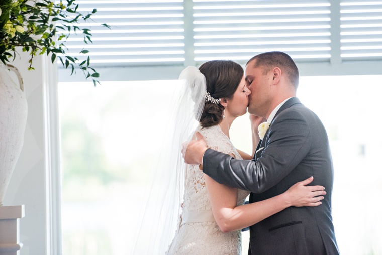 An Elegant Navy & White Carillon Beach Wedding via TheELD.com