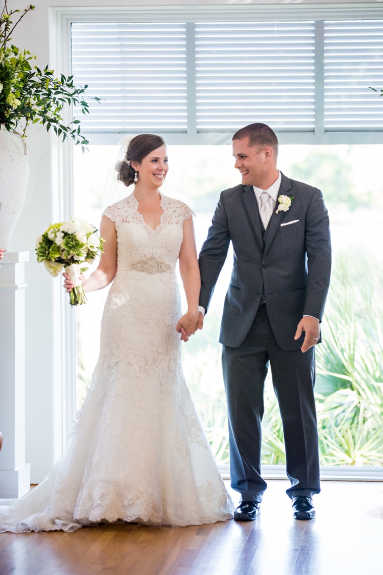 An Elegant Navy & White Carillon Beach Wedding via TheELD.com