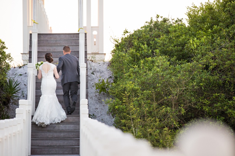 An Elegant Navy & White Carillon Beach Wedding via TheELD.com