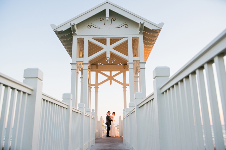 An Elegant Navy & White Carillon Beach Wedding via TheELD.com