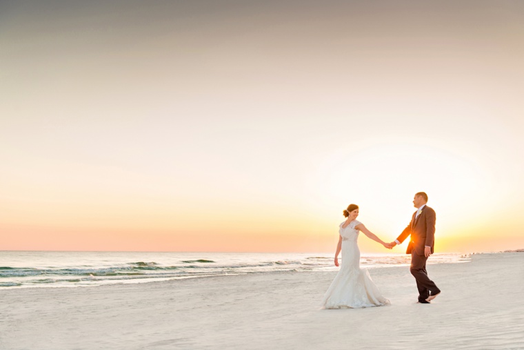 An Elegant Navy & White Carillon Beach Wedding via TheELD.com