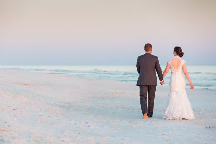 An Elegant Navy & White Carillon Beach Wedding via TheELD.com