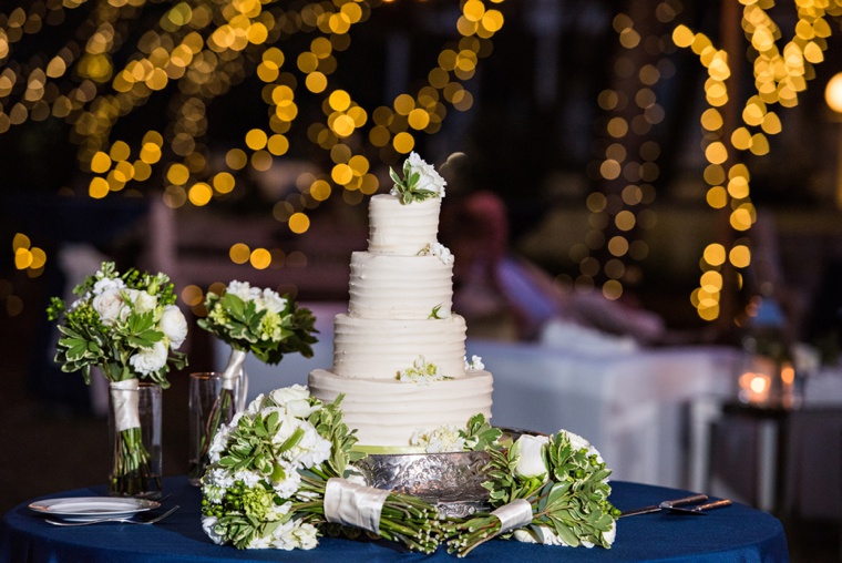 An Elegant Navy & White Carillon Beach Wedding via TheELD.com