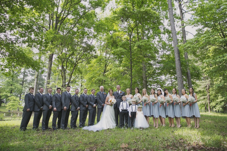 Orange & White Rustic Elegant Wedding via TheELD.com