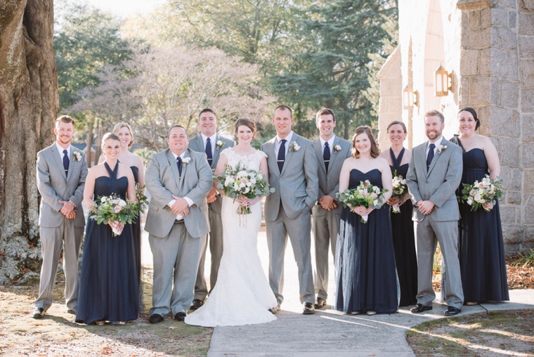 An Elegant Navy & Blush South Carolina Wedding via TheELD.com