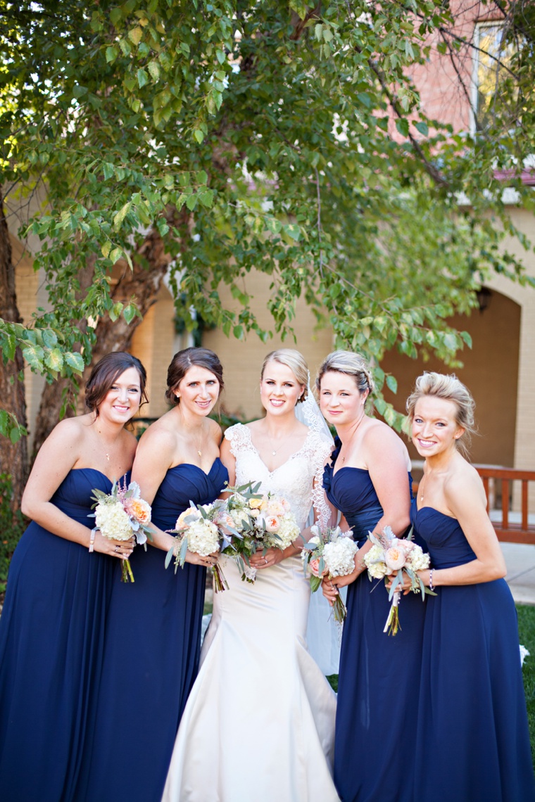 A Classic, Navy and Blush Oklahoma Wedding via TheELD.com