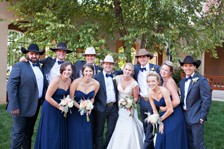 A Classic, Navy and Blush Oklahoma Wedding via TheELD.com