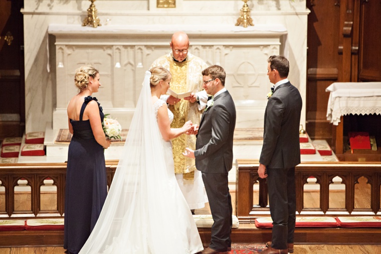 A Classic, Navy and Blush Oklahoma Wedding via TheELD.com