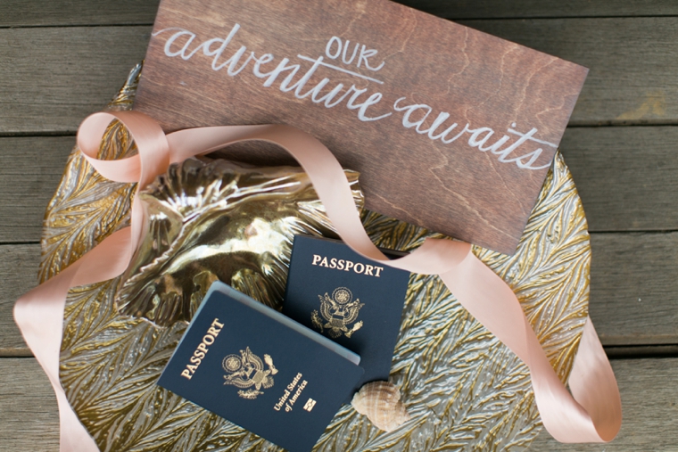 Peach & Blue Destination Wedding Ideas via TheELD.com