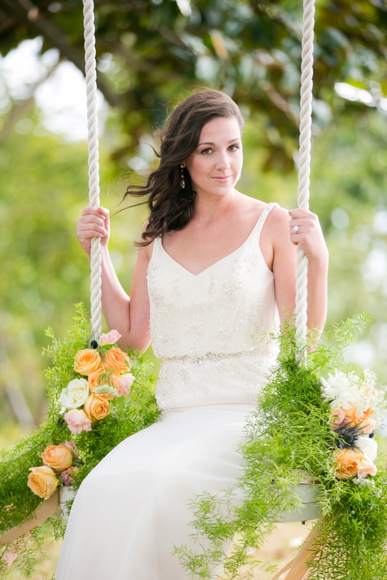 Peach & Blue Destination Wedding Ideas via TheELD.com