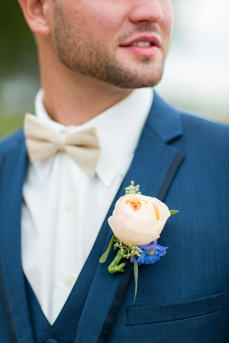 Peach & Blue Destination Wedding Ideas via TheELD.com