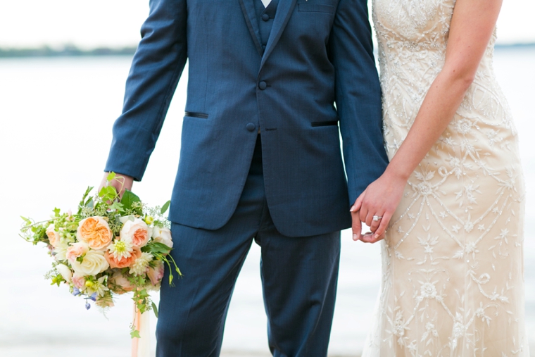 Peach & Blue Destination Wedding Ideas via TheELD.com