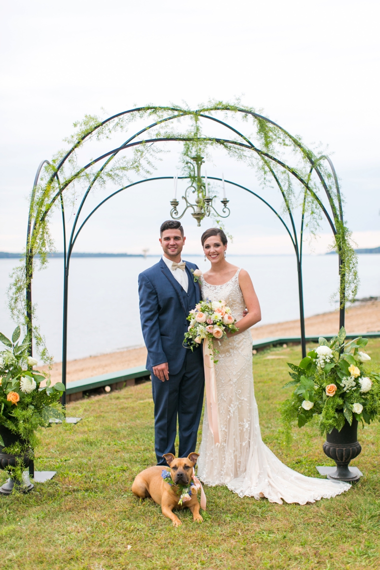 Peach & Blue Destination Wedding Ideas via TheELD.com